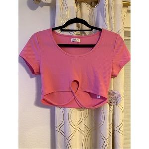 Cross Front Crop Top